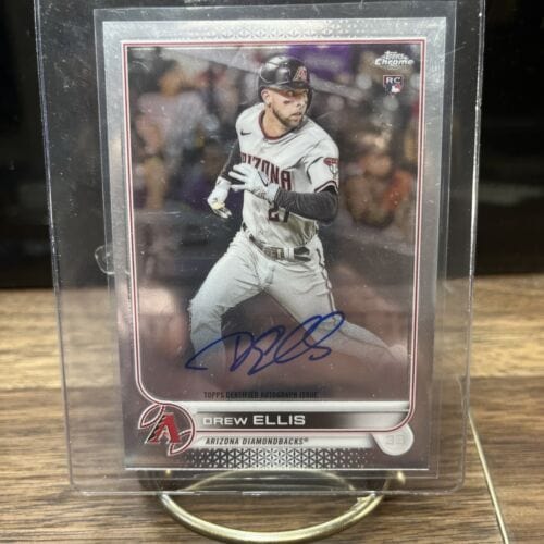 2022 Topps Chrome Drew Ellis Rookie Auto RA-DE Arizona Diamondbacks RC