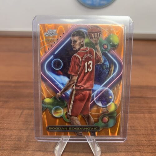 Bogdan Bogdanovic 2023-24 Topps Chrome Cosmic Orange Atlanta Hawks /25
