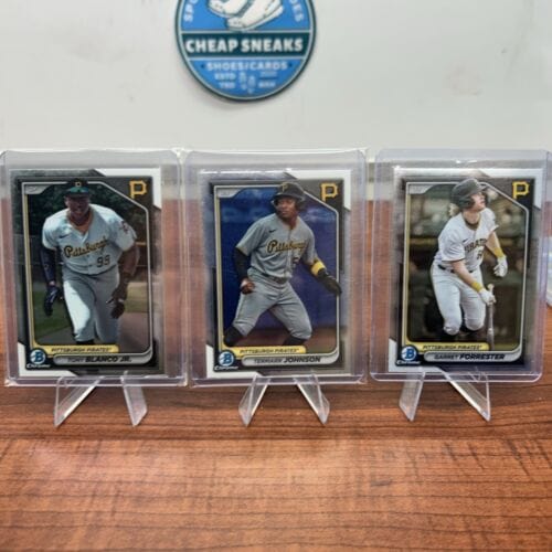 Pirates 2024 Bowman Chrome Lot Tony Blanco Jr., Temarr Johnson, Garret