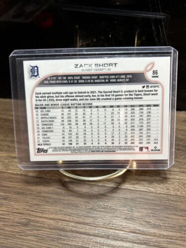 ZACK SHORT RC 2022 Topps Chrome Sepia Refractor Parallel #86 Rookie Ti
