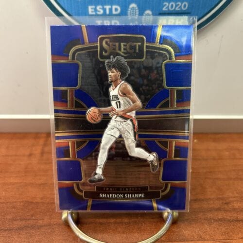 SHAEDON SHARPE 2023-24 Panini Select Blue Concourse #15 Portland Trail