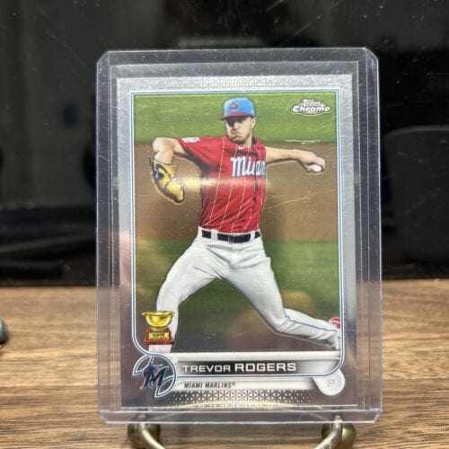 Trevor Rodgers2022 Topps Chrome Miami Marlins Baseball Card#15