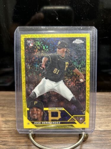 2023 Topps Chrome Update Yellow Mini-Diamond Refractor Jose Hernandez