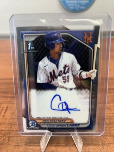 Cristopher Larez 2024 Bowman Chrome  1st Chrome Prospect Auto #CPA-CLA