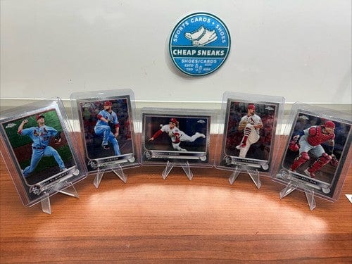 St Louis Cardinals 2022 Topps Chrome Lot (5) Molina,Lester,Bader
