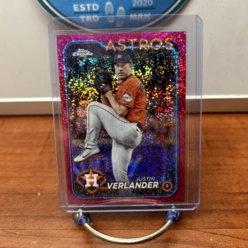 Topps Chrome Pink Foil 220/350 Justin Verlander