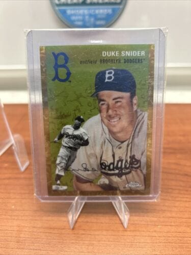 Duke Snider 2023 Topps Chrome Platinum Anniver Gold Toile Refractor /5