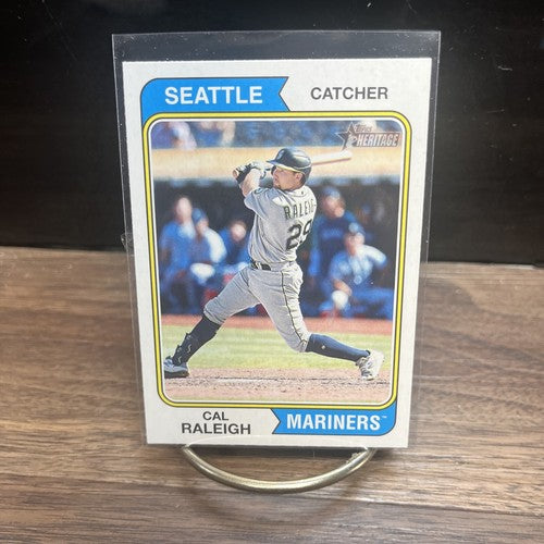 2023 Topps Heritage Baseball # 350 Cal Raleigh