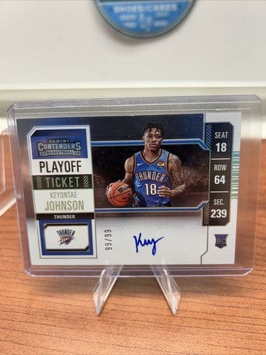 2023-24 Panini Contenders KEYONTAE JOHNSON Playoff Ticket Auto RC 93/9