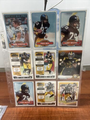 Pittsburgh Steelers   9 Card NFL Lot 2023 Optic,Zenith,Contenders 1980