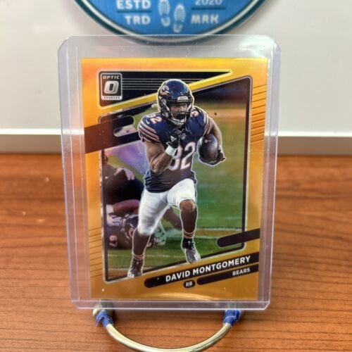 2021 Donruss Optic David Montgomery Orange Prizm #097/199 Bears