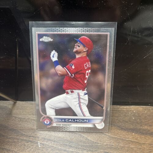 Kole Calhoun T. Rangers 2022 Topps Chrome + Pink Refractor +Series 2 3