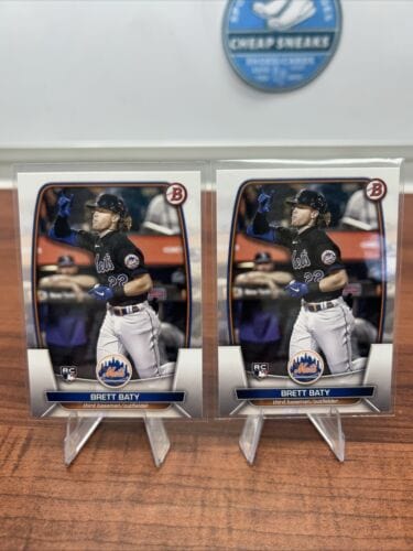 2023 Bowman Baseball Brett Baty Rookie Card #80 New York Mets