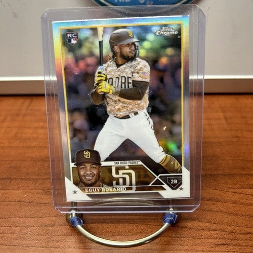 Eguy Rosario RC 2023 Topps Chrome Silver Refractor Rookie Card#184 Pad