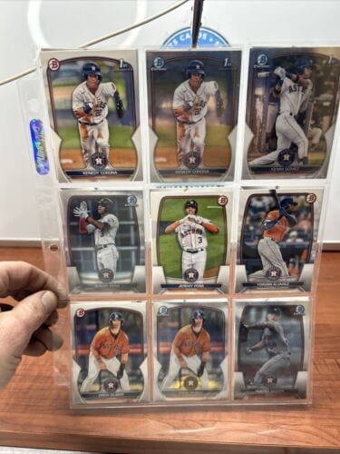 Houston Astros 2022/2023/2024 Bowman Chrome/ Bowman Lot Of 36