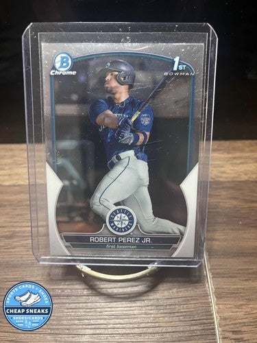 2023 Bowman Mega Box ROBERT PEREZ JR. Chrome Mojo Refractor 1st Card M