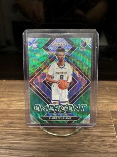 Ziaire Williams 2021-22 Panini Prizm 🏀 Emergent Prizms Green Wave #