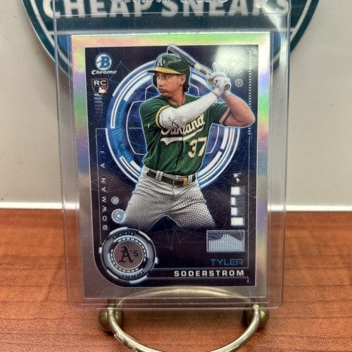 Tyler Soderstrom AI Chrome Rookie RC 2024 Bowman Card #BAI-4 Oakland A