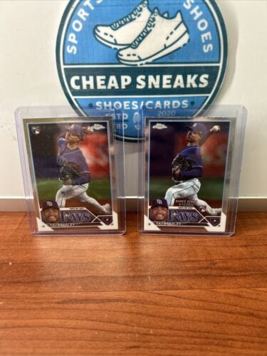 2023 Topps Chrome Update Lot(2) #USC194+#USC209Taj Bradley RC - Tampa