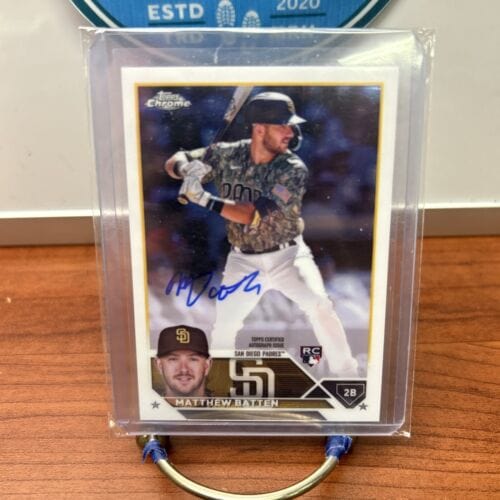2023 Topps Chrome MATTHEW BATTEN Rookie Card Auto #RA-MBA San Diego Pa