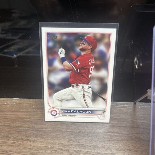 Kole Calhoun T. Rangers 2022 Topps Chrome + Pink Refractor +Series 2 3