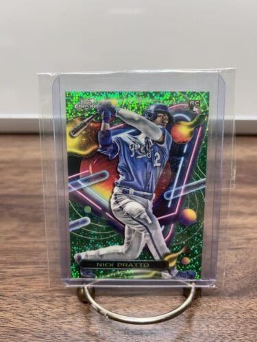 2023 Topps Cosmic Chrome Nick Pratto RC Green Space Dust #19/75  KC Ro