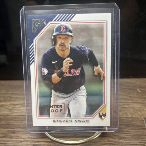 2022 Topps Gallery Printer Proof Steven Kwan RC #166 Cleveland Guardia
