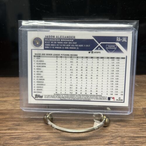 2023 MLB Topps Chrome Jason Alexander Rookie Auto Green Refractor /99