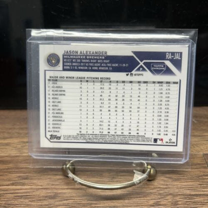 2023 MLB Topps Chrome Jason Alexander Rookie Auto Green Refractor /99