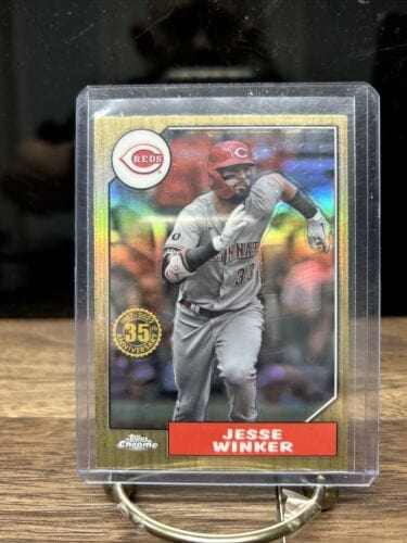 Jesse Winker 2022 Topps Chrome 1987 35th Anniv Refractor Cincinati Red