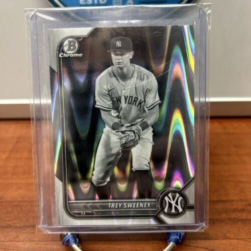 2022 Bowman Chrome Draft Black and White RayWave Refractors #BDC156 Tr