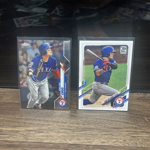 Shin-Soo Choi T SAS Rangersn2 Card Lot 2020 Topps Chrome +2021 Series