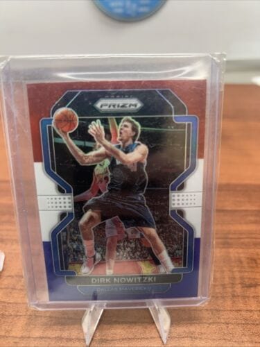 2021-22 Dirk Nowitzki #289 Panini Prizm Red White & Blue Dallas Maveri