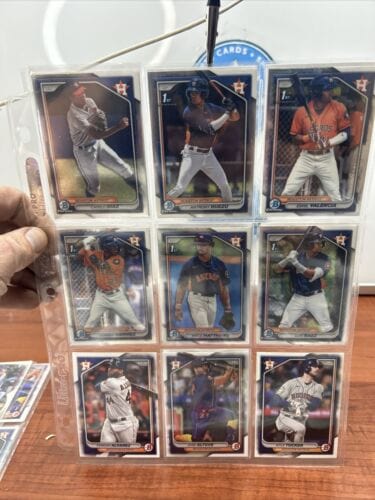 Houston Astros 2024 Bowman Chrome/ Bowman Lot Of 16