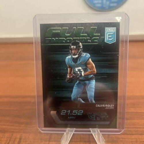 Calvin Ridley 2024 Panini Donruss Elite Green Full Throttle #11 Jaguar