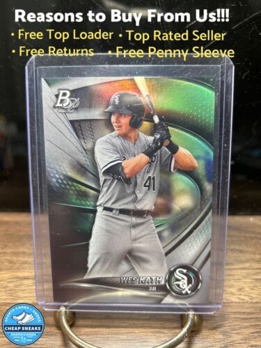 2022 Bowman Platinum Wes Kath Chicago White Sox Baseball Prospect #Top