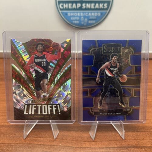 Scoot Henderson RC 2023-24 Panini Revolution #7 Liftoff! Fractal Tblaz