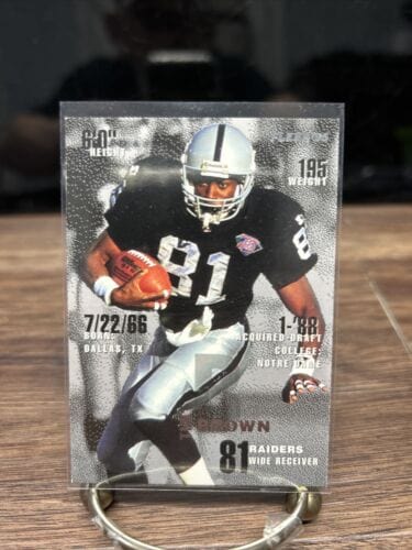 Tim Brown Football Cards - Raiders - Pick From List - Buy 4+ Save 30%