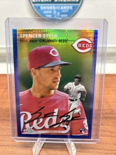 Spencer Steer RC 2023 Topps Chrome Platinum #144  Blue Prism Refractor