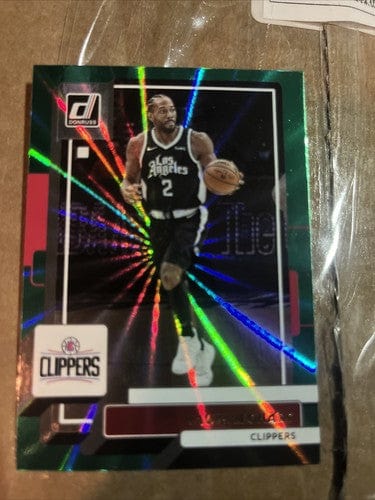 Kawhi Leonard 2022-23 Panini Donruss NBA Holo Green Laser #123 LA Clip