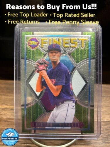 2022 TOPPS FINEST FLASHBACKS #96 Triston McKenzie - Cleveland Guardian