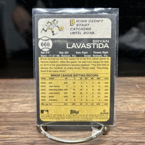 2022 Topps Heritage #668 Bryan Lavastida Cleveland Guardians Baseball