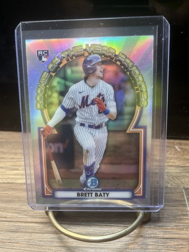 2023 Bowman Chrome Brett Baty  Rookie of the Year Favorites Insert #RO