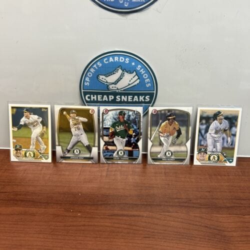 Oakland A’s Rookie/Prospect Lot (5)2023 Topps Series One &2023 Bowma