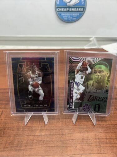 Russell Westbrook 2021-22 Panini Select Concourse #54 Blue Lakers +22