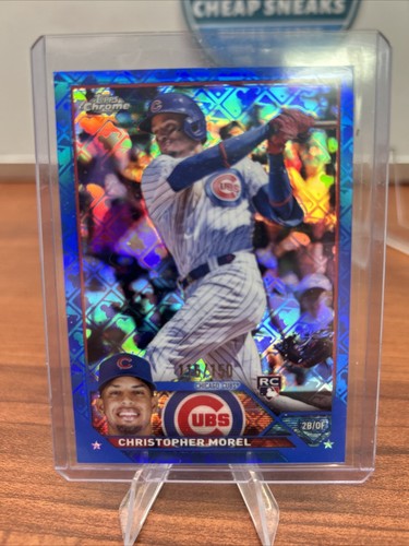 2023 Topps Chrome Logofractor Christopher Morel Rookie Blue Refractor