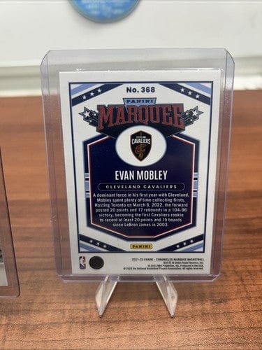 EVAN MOBLEY (RC)2021-22 PANINI CHRONICLES MARQUEE SILVER #368 22 Panin
