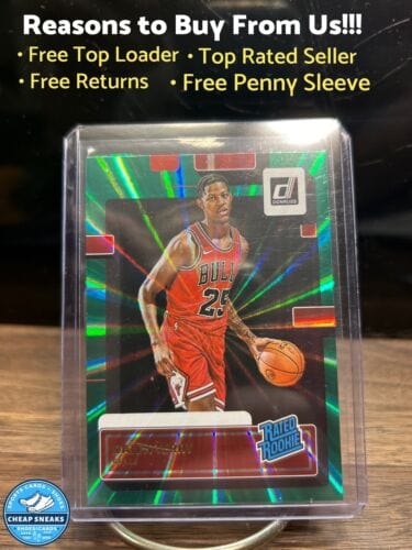 DALEN TERRY 2022-23 PANINI DONRUSS GREEN HOLO LAZER #218 CHICAGO BULLS