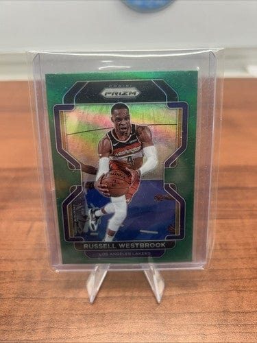 Russell Westbrook 2021 Panini Prizm Green Prizm Los Angeles Lakers #55