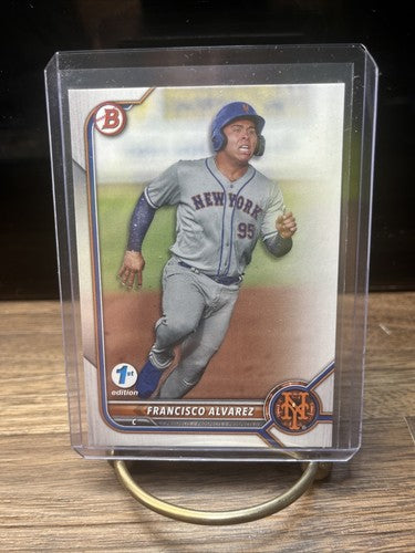 Francisco Alvarez 2022 Bowman First Edition # BPPF-53 Base New York Me